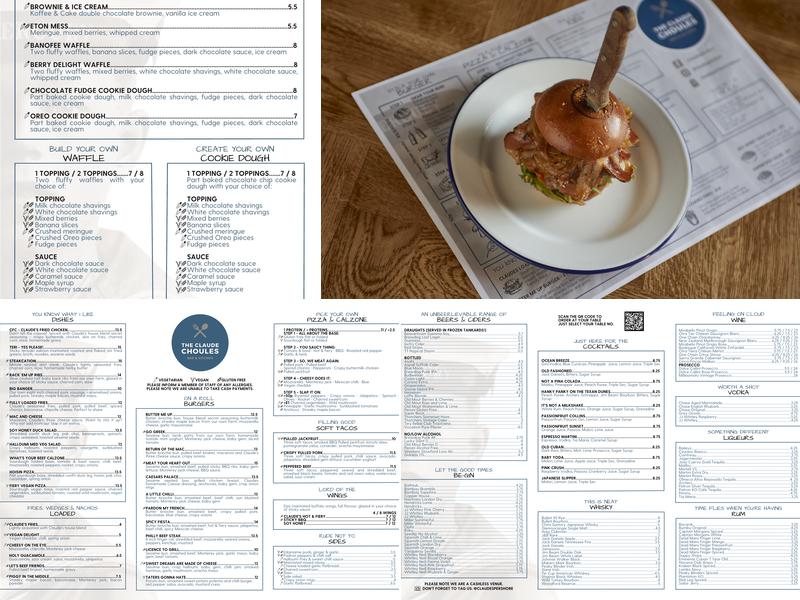 The Claude Choules Menu