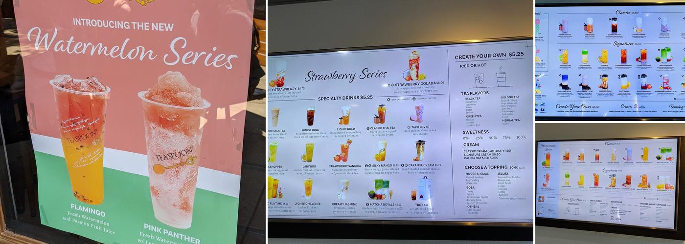 Teaspoon Menu