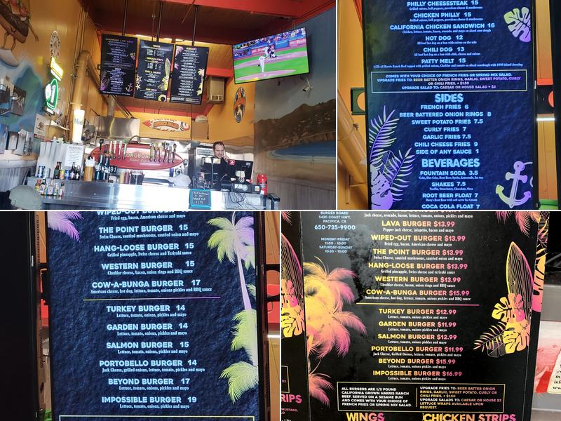 Burger Board Menu