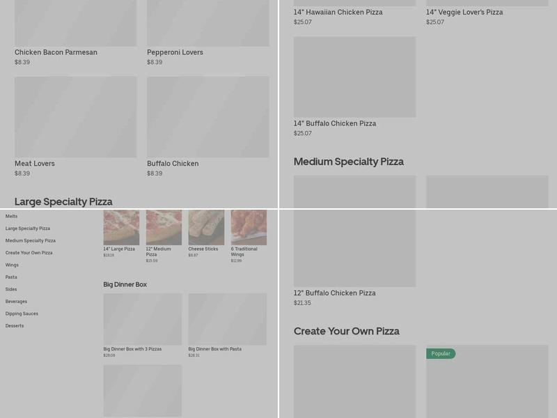 Pizza Hut Menu