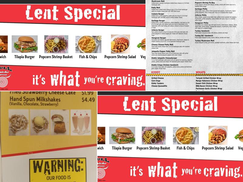 BullChicks Menu