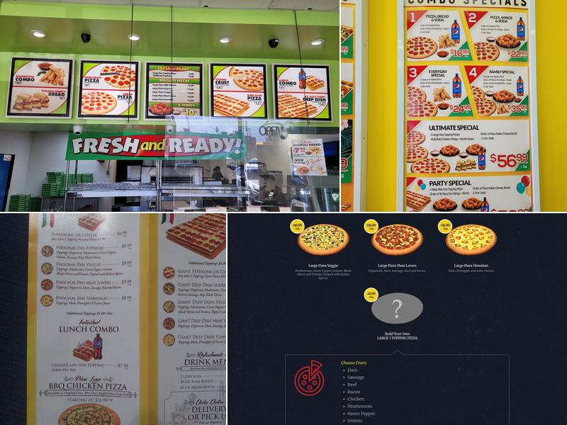 Piara Pizza Menu