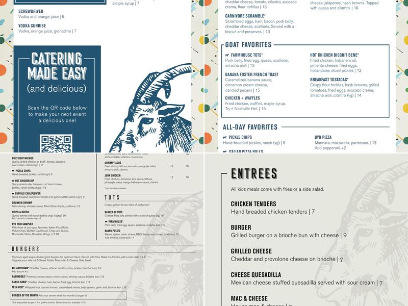 The Goat Germantown Menu