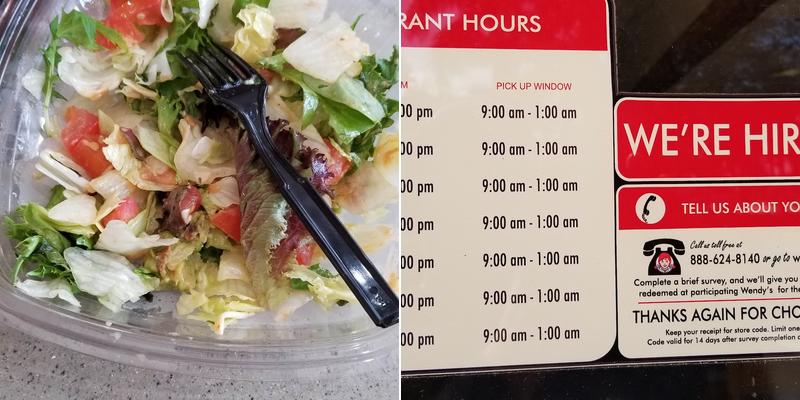 Wendy's Menu