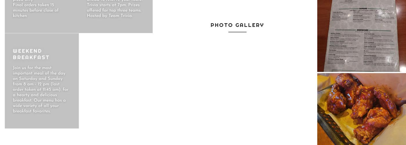 Brennan's Bar & Grill Menu