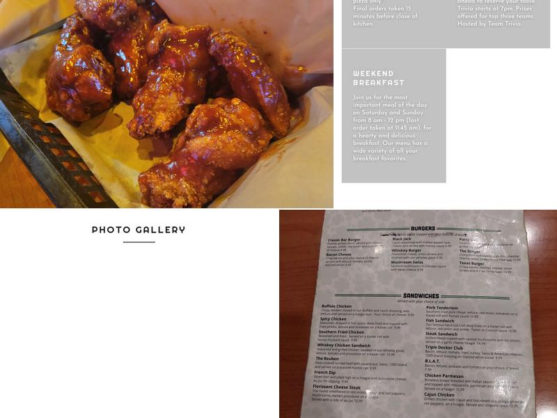 Brennan's Bar & Grill Menu