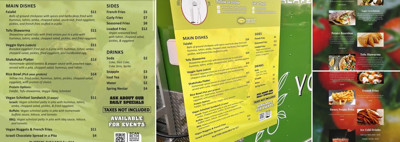 Around The Table Catering Menu