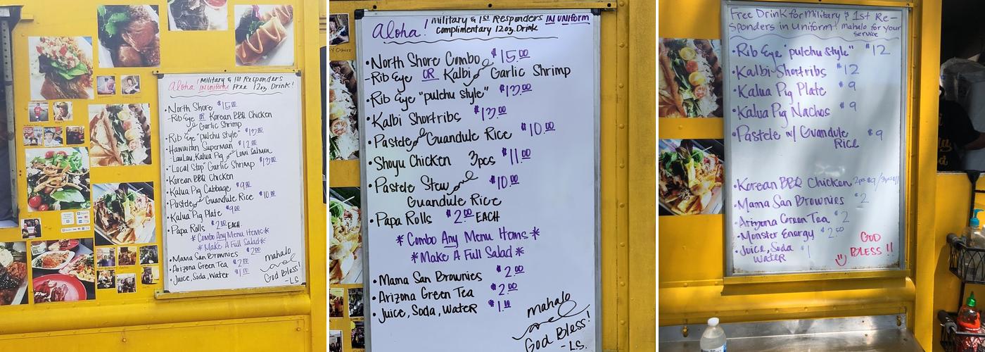 Da 808 Plate Menu