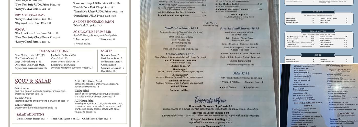 Allatoona Grill Menu