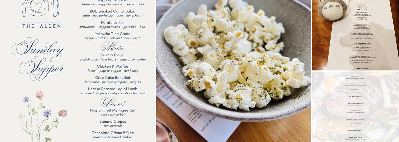 The Alden Menu