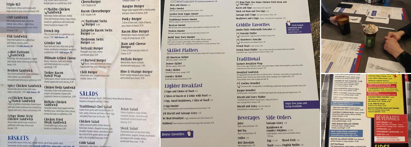 The Bowling Alley Menu