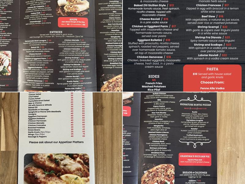Z's Rustic Pizza & Espresso Bar Menu