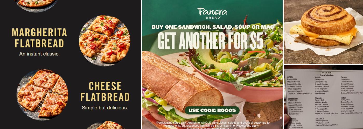 Panera Bread Menu