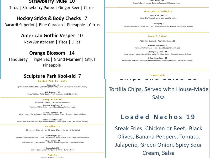 Park Street Kitchen & Bar Menu