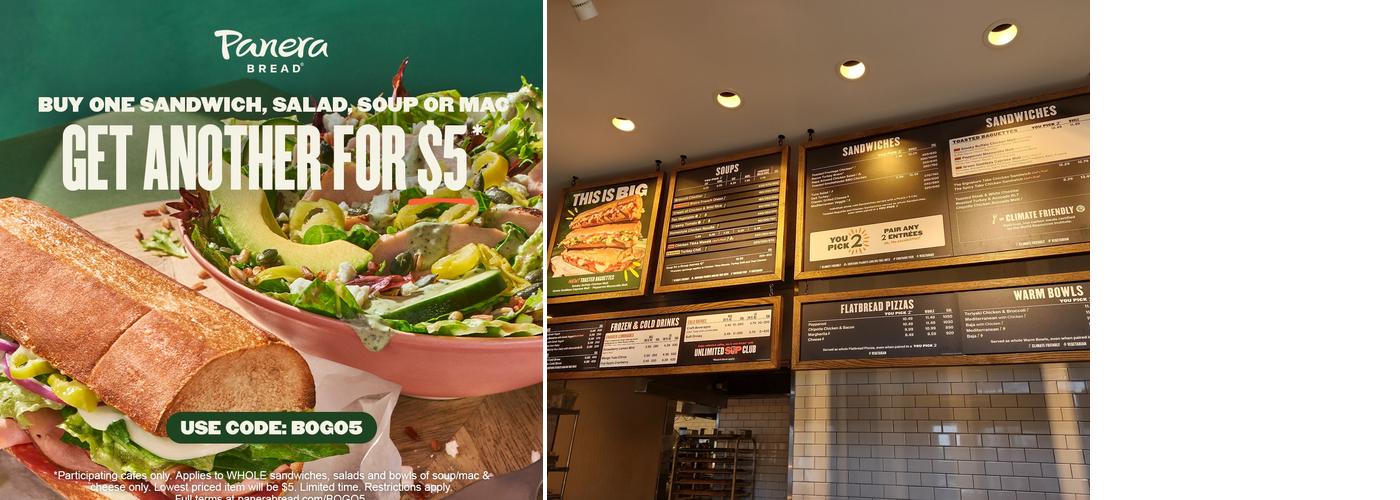 Panera Bread Menu