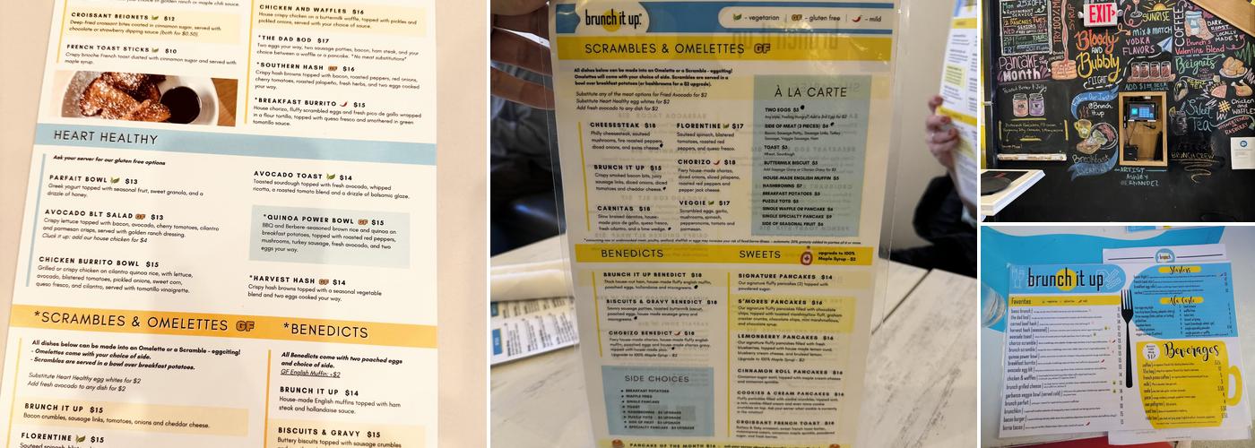 Brunch It Up Menu