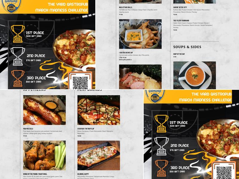 The Yard Menu