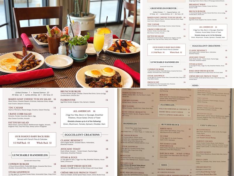 The Dancing Crane Menu