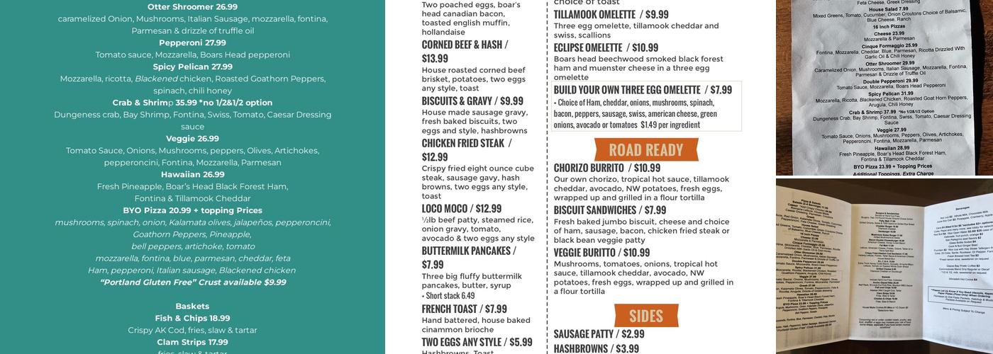 Spyglass at Otter Crest Menu