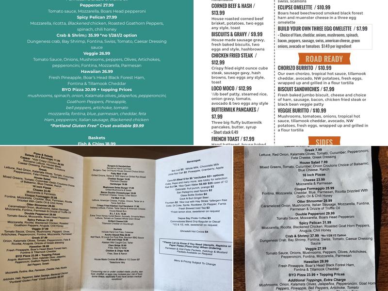 Spyglass at Otter Crest Menu