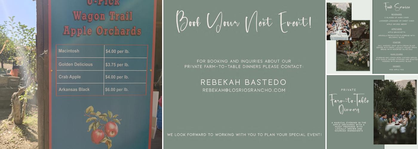 Los Rios Rancho Menu