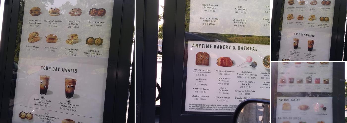 Starbucks Menu