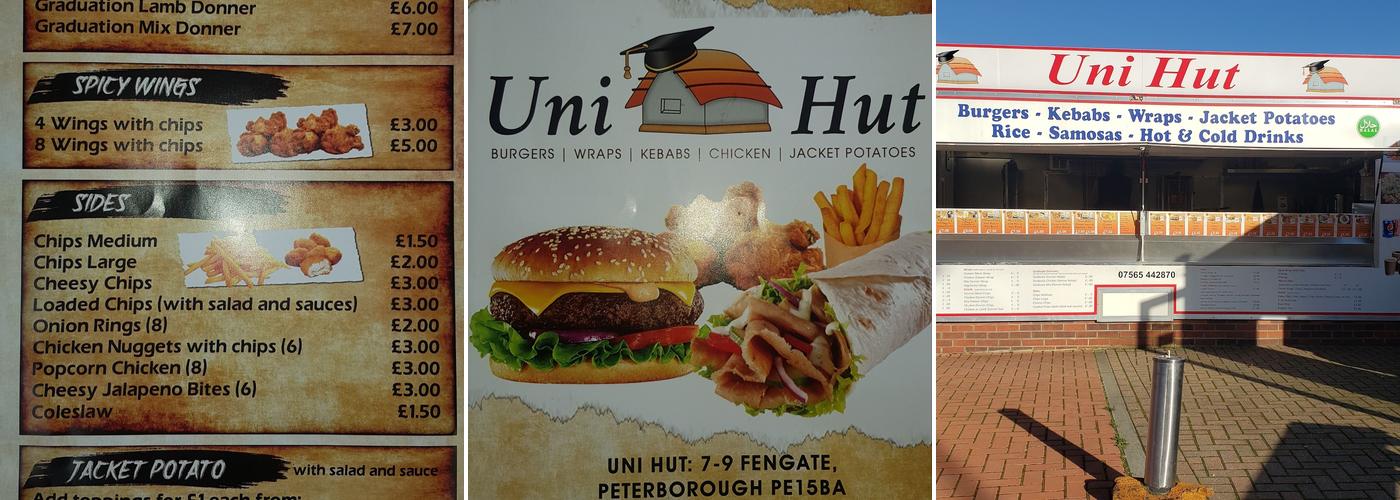 Uni Hut Menu