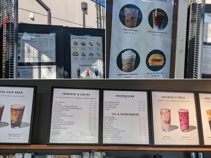 Starbucks Menu