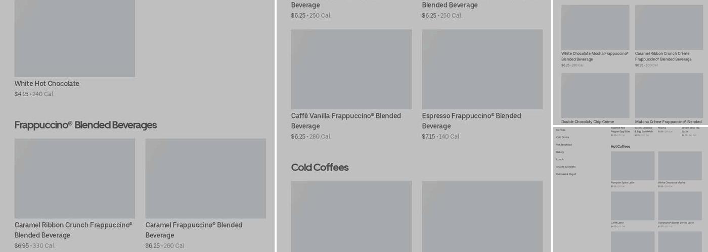 Starbucks Menu
