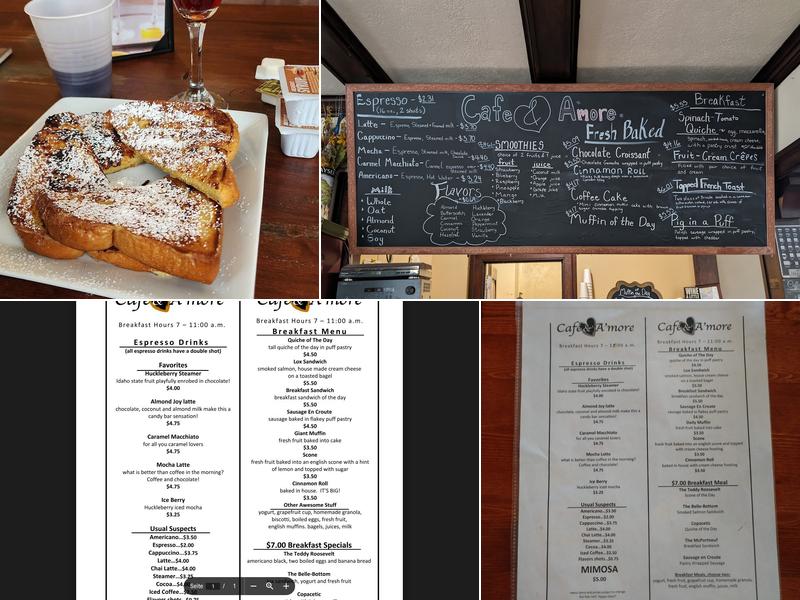 Cafe & A'more Menu