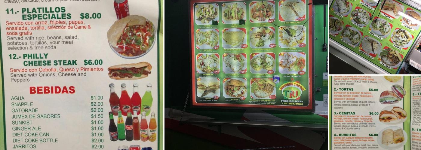 Tacos El Tri Menu
