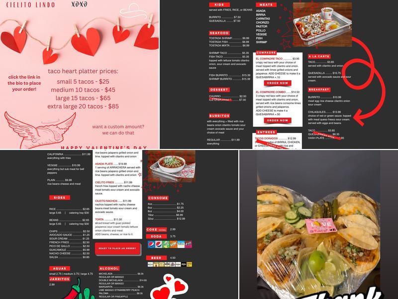 Cielito Lindo Taqueria Menu