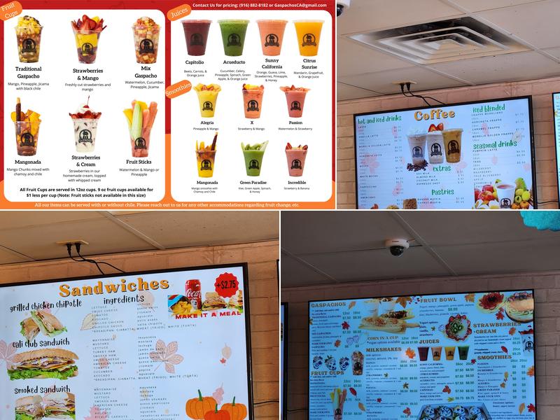 Gaspachos Menu