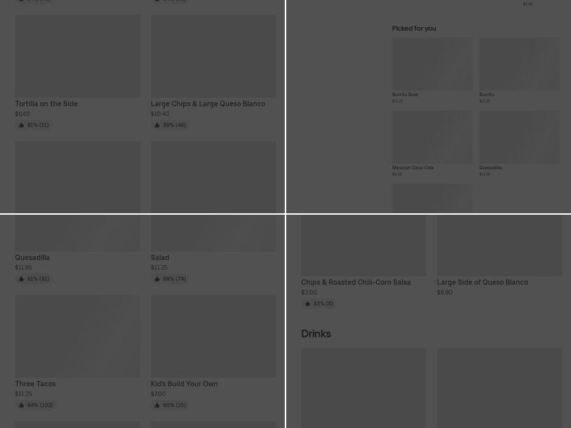 Chipotle Mexican Grill Menu