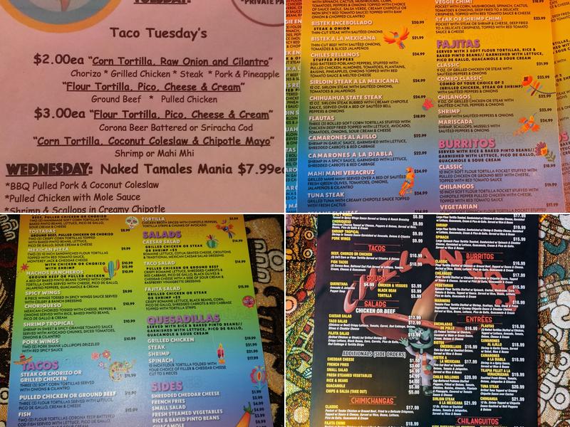 Chilangos Menu