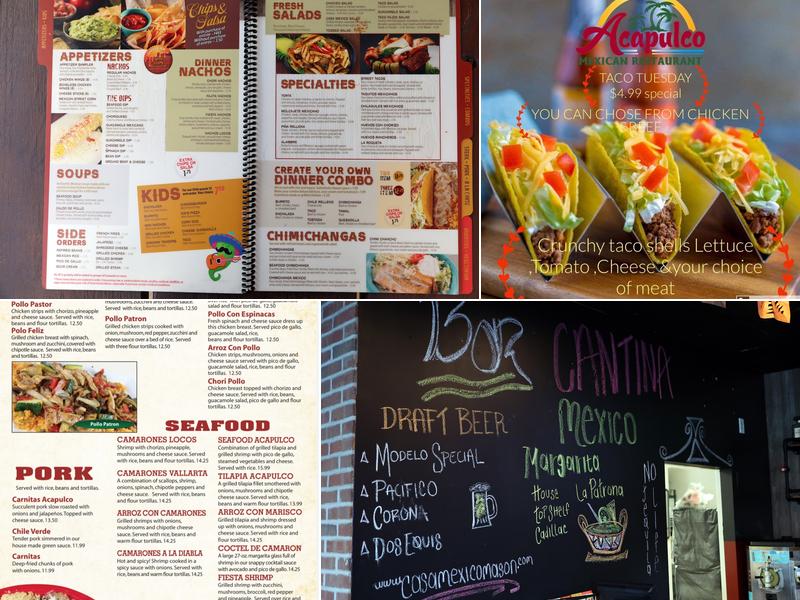 Casa Mexico Grill & Cantina Menu
