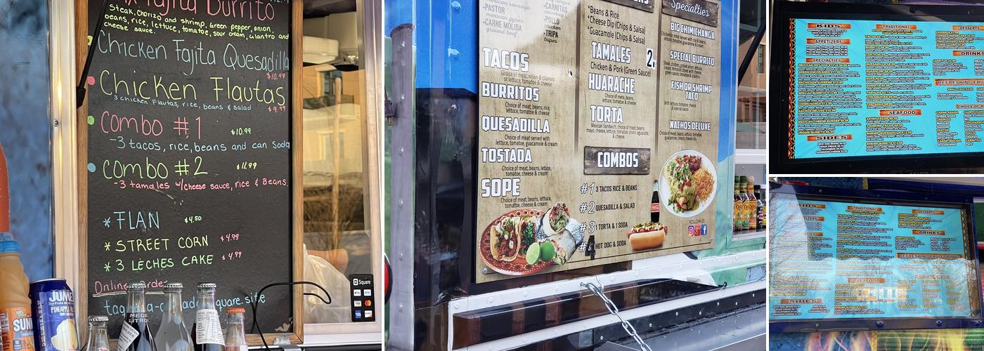 Taquería Doblado Menu