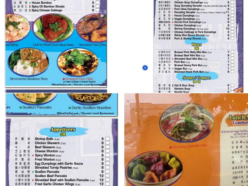 Dumpling Den Menu