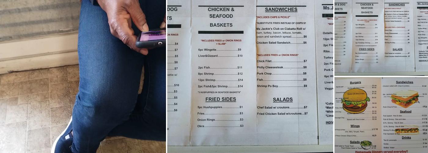 Ms. Jackie's Catering & Meal Prep Menu