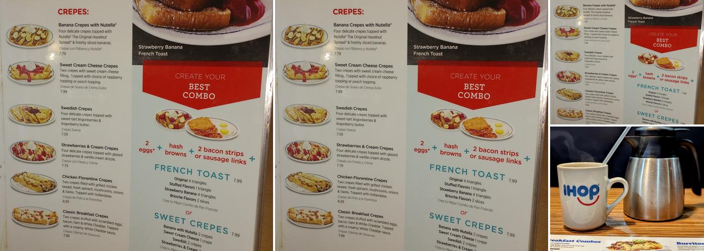 IHOP Menu