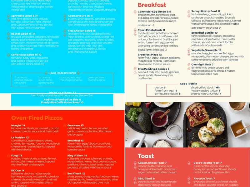 Cafeteria Menu