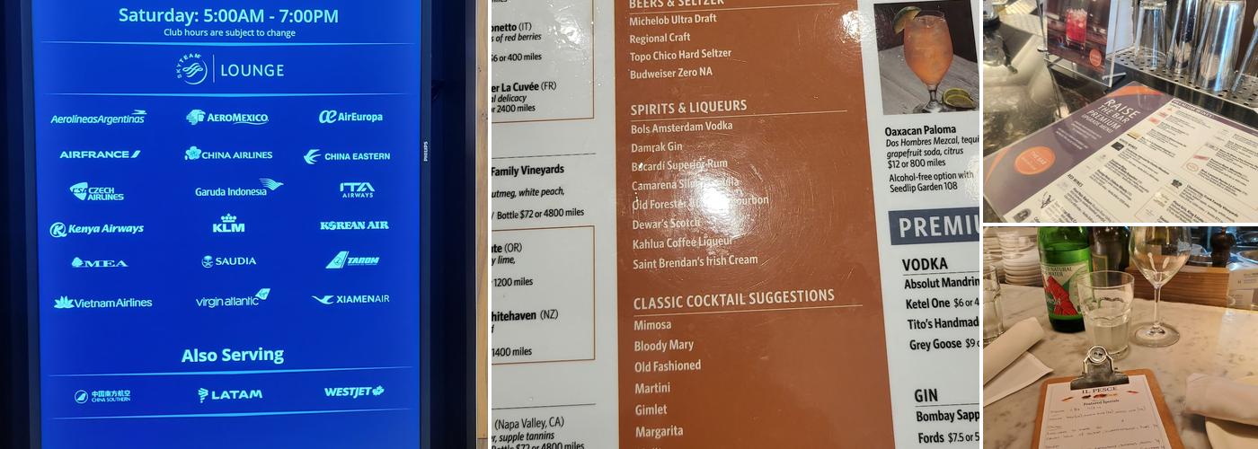 Delta Sky Club - Terminal C Menu