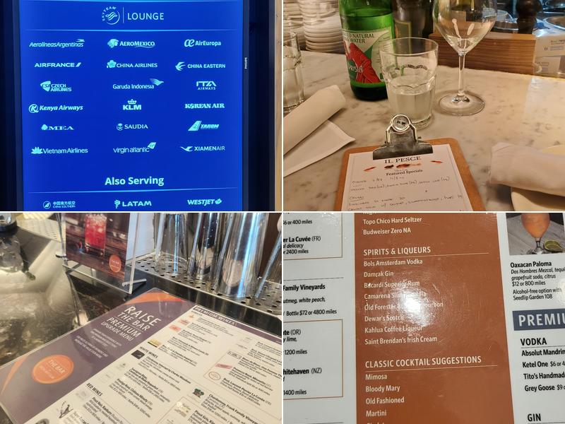 Delta Sky Club - Terminal C Menu