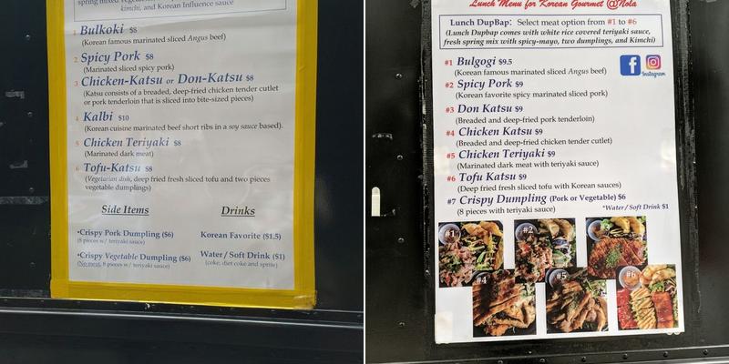 Foodies Destination Menu