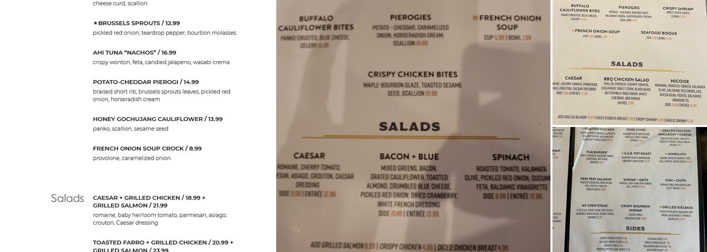 Republic Food and Drink Menu