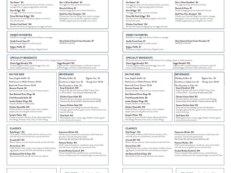 Seasons Restaurant & Buffet Menu