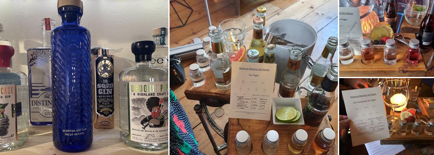 The Barbican Botanics Gin Room Menu