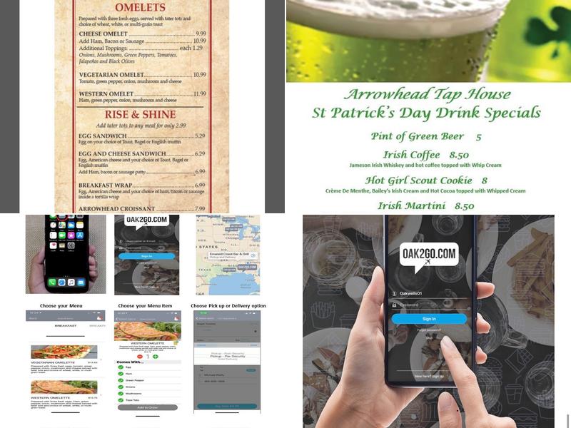 Arrowhead Tap House Menu