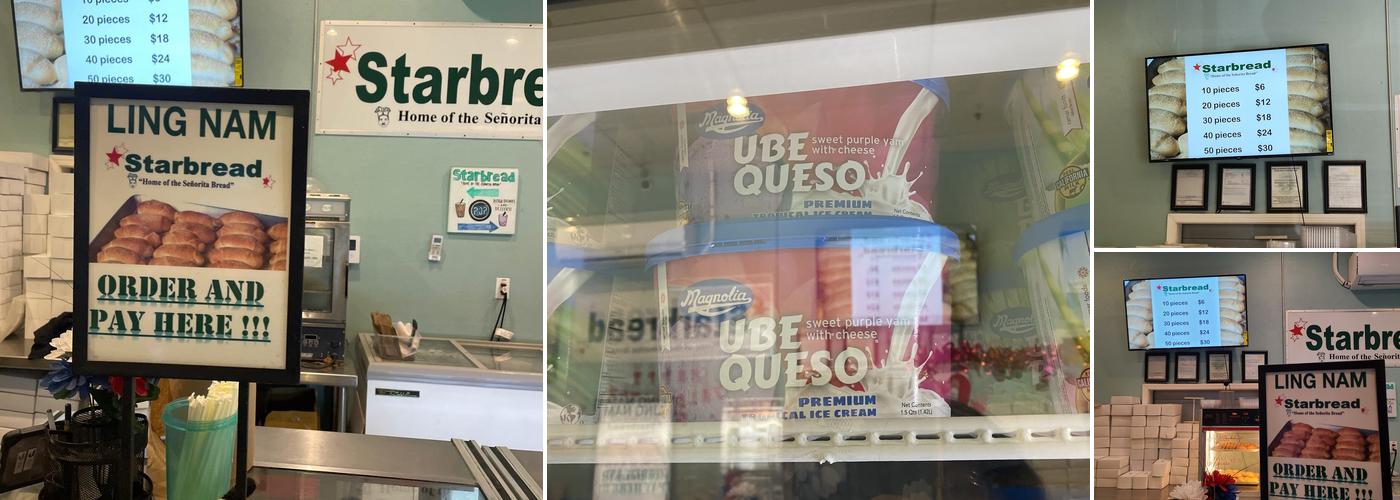 Starbread Bakery Menu