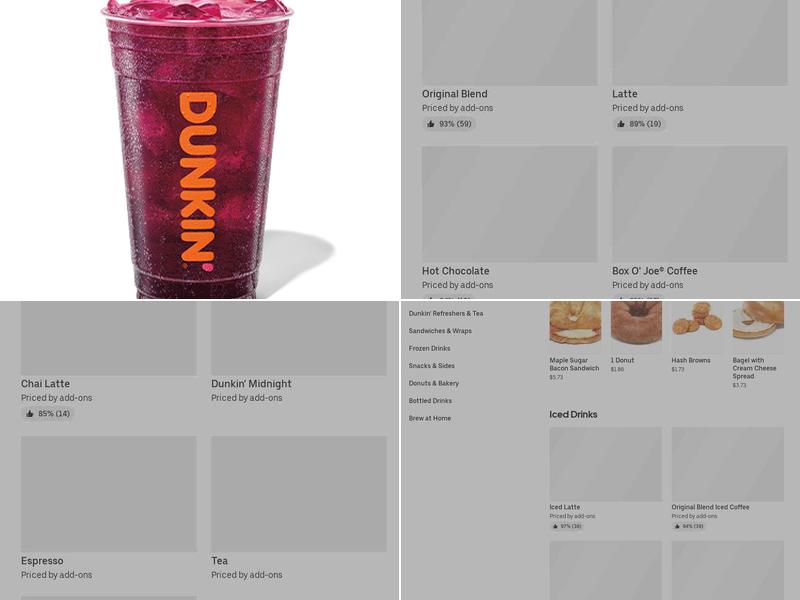 Dunkin' Menu